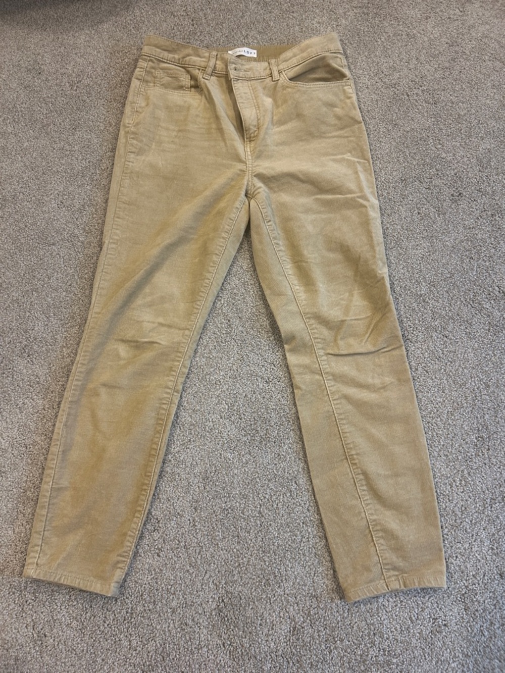 LOFT Corduroy Pants in Tan - Classic Everyday Style